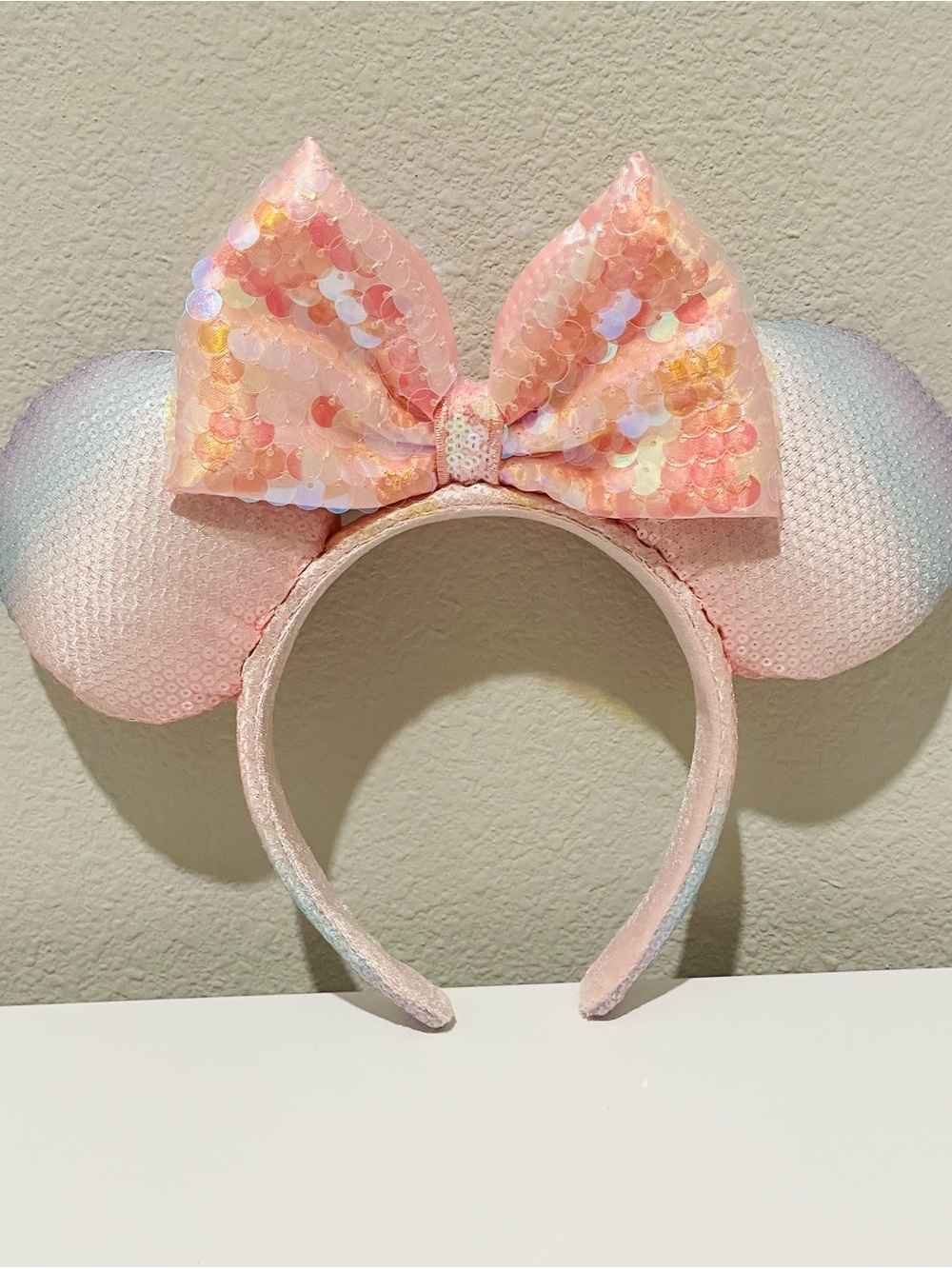 Minnie Mouse Ears Tokyo Disney Parks Sakura Pink Cherry Blossom Headband